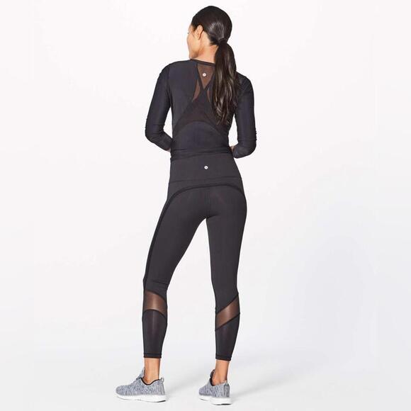lululemon athletica Pants - 1 Lululemon Fresh In Mesh Tight (25") - Black